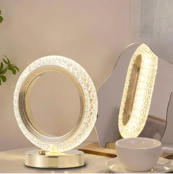 Round Shape Crystal Table Lamp, Luxury Modern Crystal Lamp, Decoration Light